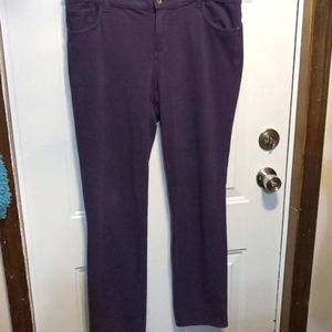 Sonoma Purple Five Pocket Stretchy Pants Women's Size 12